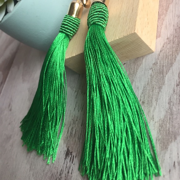 SOLD Gorgeous Boho tassel post earrings - Picture 5 of 6